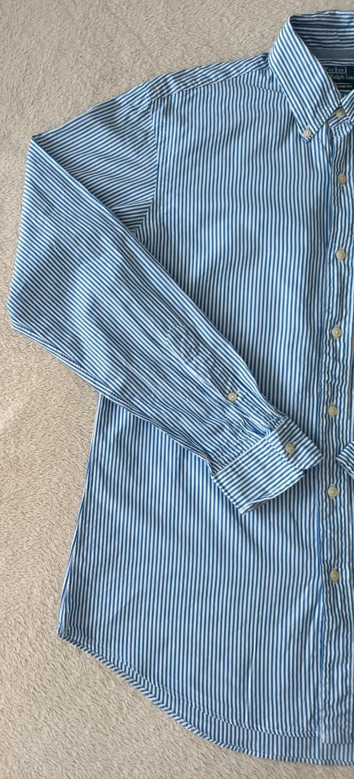 Polo Ralph Lauren blauw gestreept overhemd wit Maat M – photo 5
